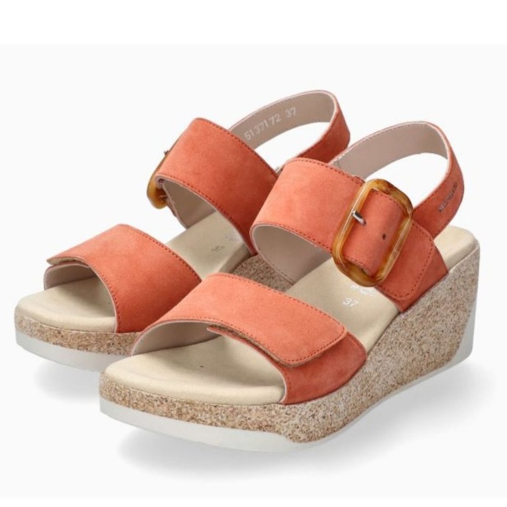 Mephisto Giulia Dual Strap Velcro Wedge Sandal